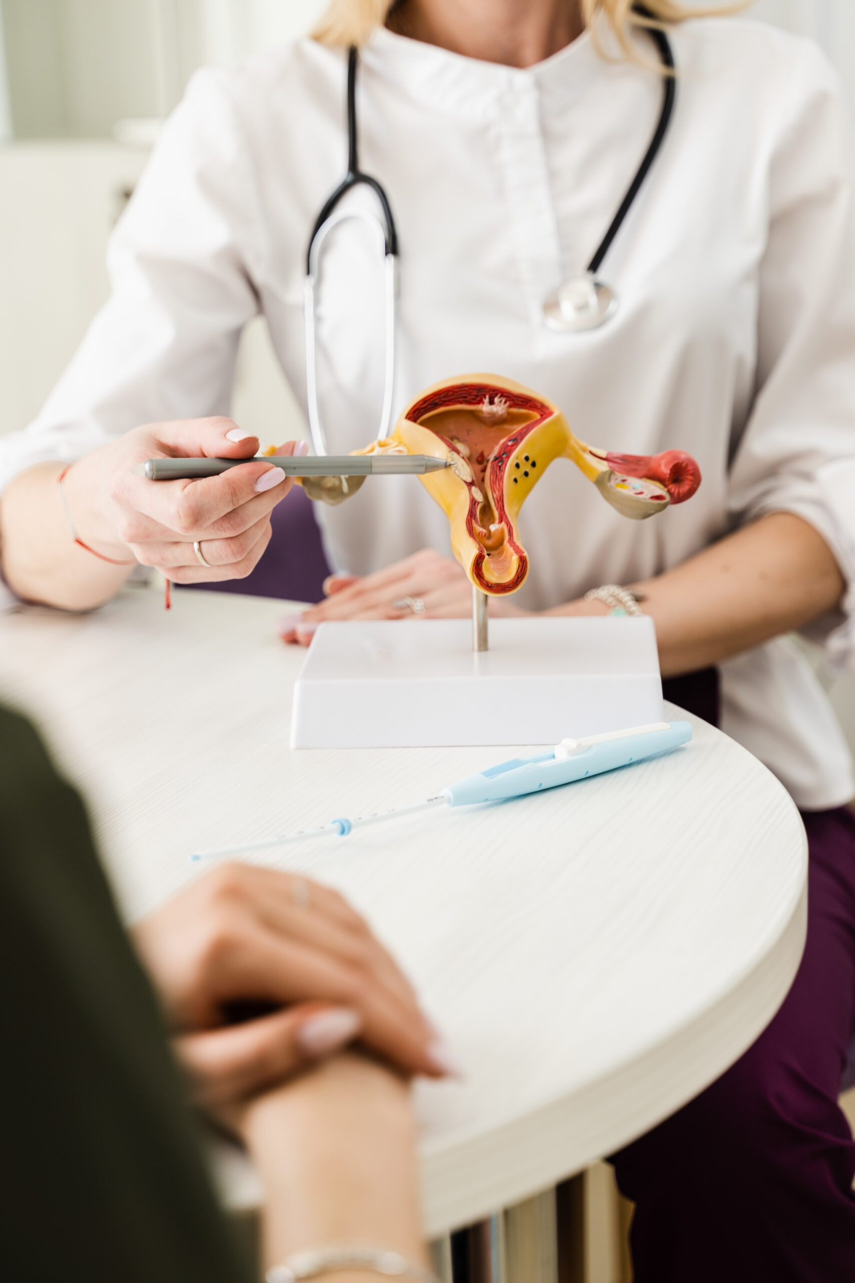 Gynecological cancer medical illustration